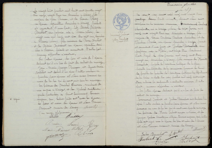 Devay : actes d'état civil.