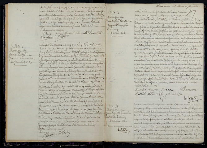 Lamenay-sur-Loire : actes d'état civil.