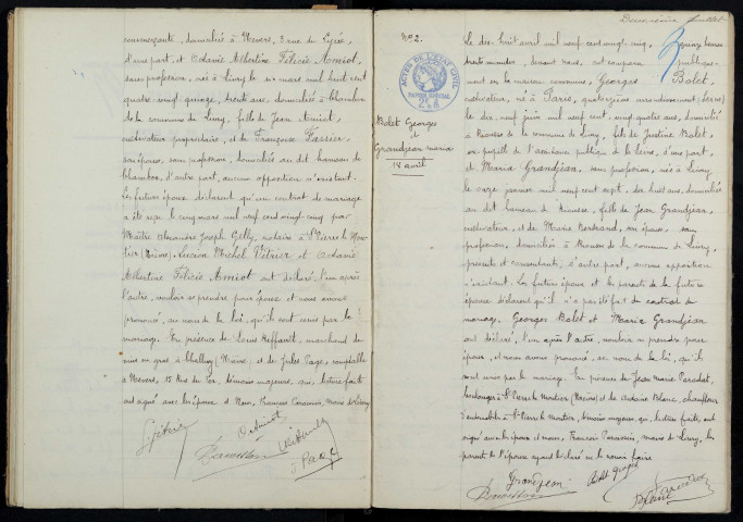 Livry : actes d'état civil.