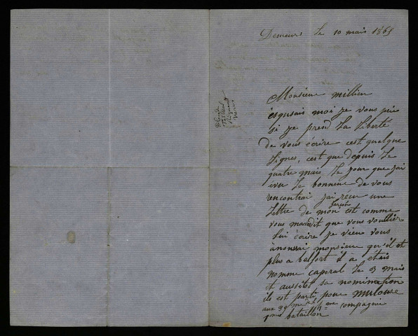 GUIBERT (François), à Urzy (Nièvre) : 3 lettres.