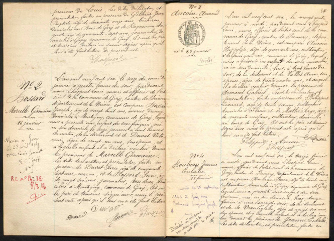 Giry : actes d'état civil.