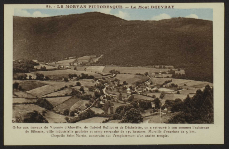 GLUX-EN-GLENNE – 96. - LE MORVAN PITTORESQUE. - Le Mont BEUVRAY