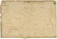 Luzy, cadastre ancien : plan parcellaire de la section E dite de la Chaise et des Baudins, feuille 2