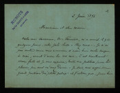 BOUTEYRE (Roger Assézat de), sous-préfet et poète à Munot, commune de La Marche (Nièvre) (né en 1845) : 56 lettres, 3 cartes postales illustrées.