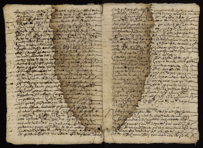 Fief du Graté à Azy-le-Vif : extrait du terrier.