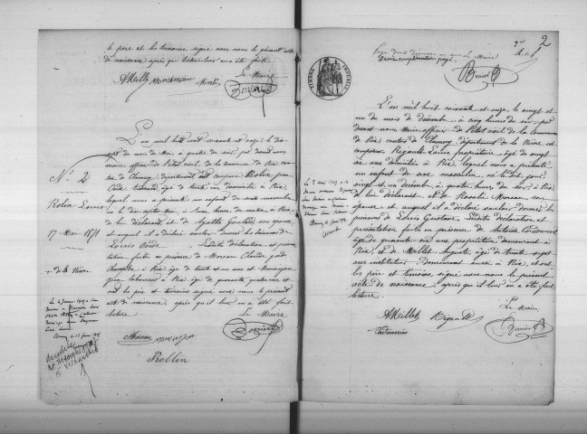 Rix : actes d'état civil.