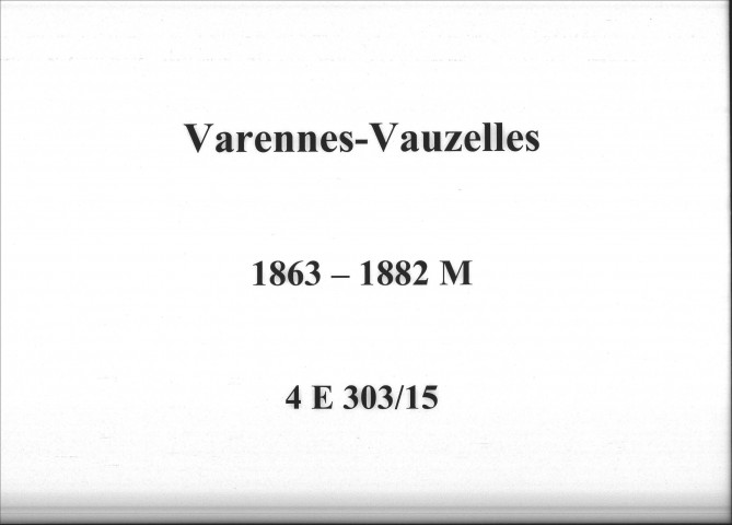 Varennes-les-Nevers : actes d'état civil.