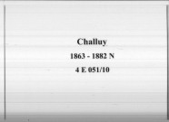 Challuy : actes d'état civil.