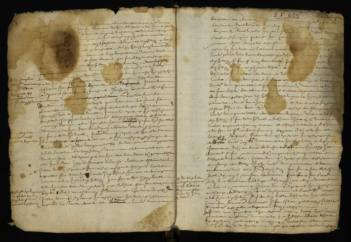 Terrier de la seigneurie de Prye, établi par Petit.