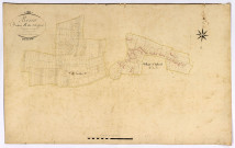 Bona, cadastre ancien : plan parcellaire de la section B dite d'Agland, feuilles 2 et 4, développement