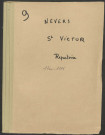 Nevers (Saint-Victor) : registres paroissiaux.