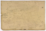 Bazoches, cadastre ancien : plan parcellaire de la section A dite de Bazoches, feuille 1