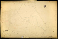 Moux-en-Morvan, cadastre ancien : plan parcellaire de la section G dite de Goix, feuille 2