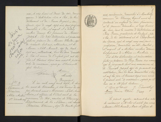 Rix : actes d'état civil.