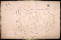 Vandenesse, cadastre ancien : plan parcellaire de la section D dite d'Aron, feuille 1