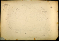 Montsauche-les-Settons, cadastre ancien : plan parcellaire de la section C dite de Champ-Gazon, feuille 1