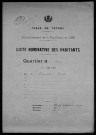 Nevers, Quartier du Croux, 10e section : recensement de 1926