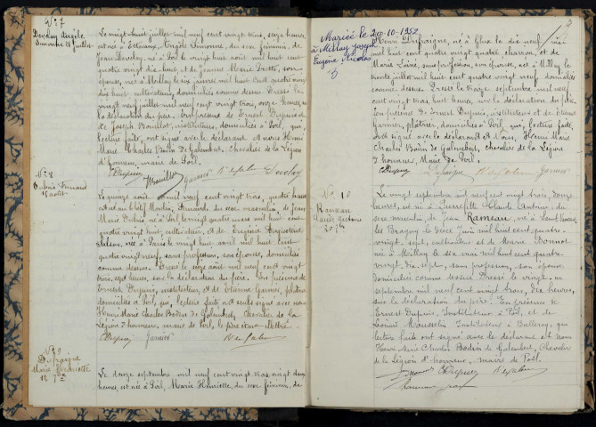 Poil : actes d'état civil.