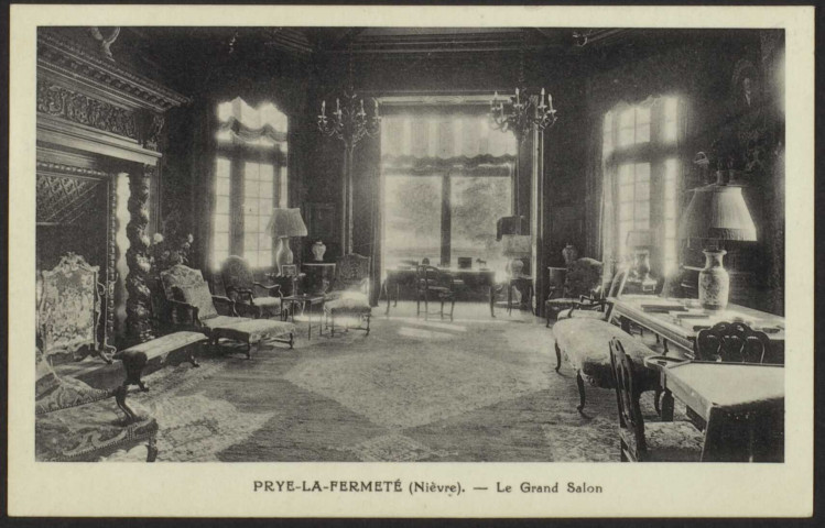 PRYE-la-FERMETE – (Nièvre) – Le Grand Salon