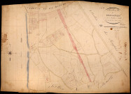 Tronsanges, cadastre ancien : plan parcellaire de la section A dite de Tronsanges, feuille 1
