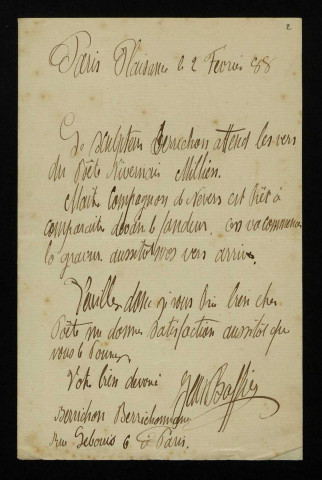 BAFFIER (Jean), sculpteur et folkloriste, directeur du Réveil de la Gaule (1851-1920) : 40 lettres, manuscrit.