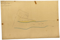 Cosne-sur-Loire, cadastre ancien : plan parcellaire de la section B dite des Rivières Saint-Jacques, feuille 1, annexe
