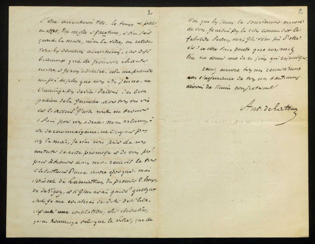 LATOUR (Antoine de), écrivain (1808-1881) : 14 lettres.