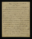 DAEMS (Servais-Dominique), prêtre et professeur à Tongerloo (Belgique) : 9 lettres, manuscrit.