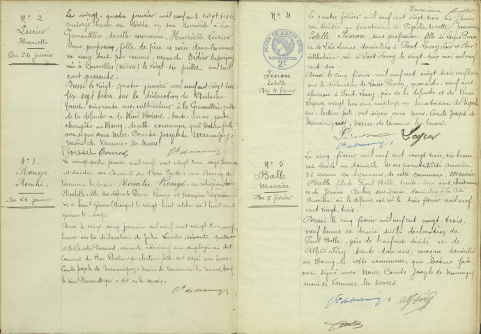 Varennes-lès-Nevers : actes d'état civil (décès).