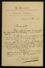 FUSTER (Charles), écrivain (1866-1929) : 70 lettres, manuscrits, bons de souscription.