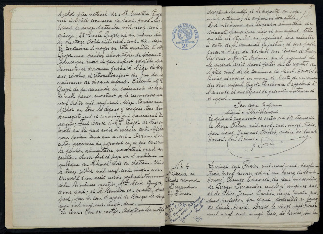 Saint-Honoré-les-Bains : actes d'état civil.