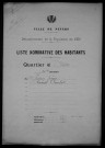 Nevers, Quartier de Nièvre, 11e section : recensement de 1931