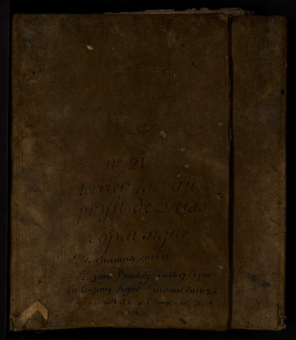 Tenures personnelles à Decize et ses environs : terrier avec table nominative.