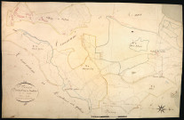 Saint-Péreuse, cadastre ancien : plan parcellaire de la section C dite de Saulières, feuille 6