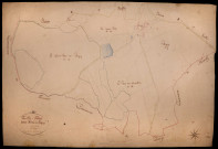 Tazilly, cadastre ancien : plan parcellaire de la section E dite de Rigny, feuille 4