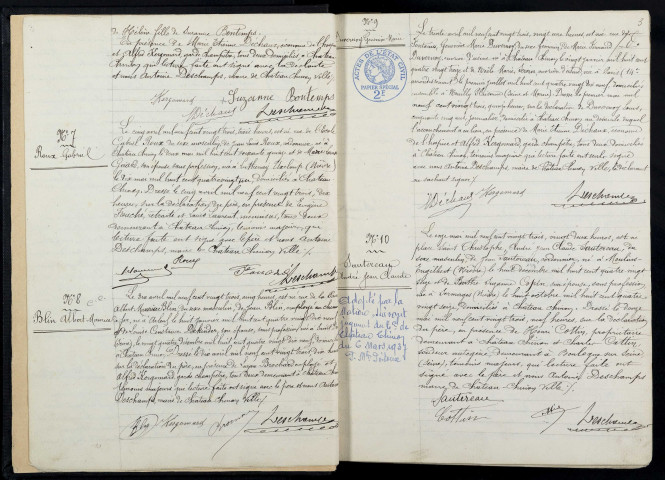 Château-Chinon Ville : actes d'état civil.