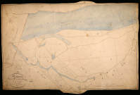 Sermoise-sur-Loire, cadastre ancien : plan parcellaire de la section A dite du Crot de Savigny, feuille 1