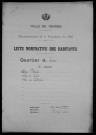 Nevers, Quartier de Loire, 2e section : recensement de 1936
