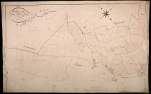 Saint-Honoré-les-Bains, cadastre ancien : plan parcellaire de la section A dite du Bourg, feuille 1
