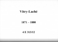 Vitry-Lache : actes d'état civil.