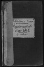 Bureau de Nevers, Garde nationale mobile, classe 1868 : fiches matricules (Nièvre) n° 468 à 1899 ; (Cher) n° 410 à 1169
