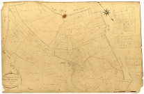 Dampierre-sous-Bouhy, cadastre ancien : plan parcellaire de la section F dite de la Valotte, feuille 1