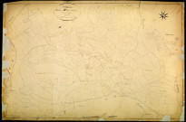 Moux-en-Morvan, cadastre ancien : plan parcellaire de la section D dite de Chassagne, feuille 2