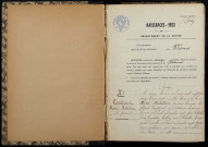 Blismes : actes d'état civil.