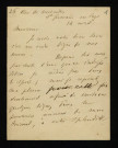 CHAPUS (Eugène), écrivain (1800-1877) : 1 lettre.