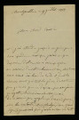 LEBLANC (Louis), domestique à Montgoublin, commune de Saint-Benin-d'Azy (Nièvre), cousin d'Achille Millien : 1 lettre.