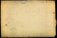 Montsauche-les-Settons, cadastre ancien : plan parcellaire de la section A dite du Bourg, feuille 2