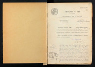 Montigny-en-Morvan : actes d'état civil.