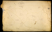 Montigny-en-Morvan, cadastre ancien : plan parcellaire de la section D dite du Charnoy , feuille 2