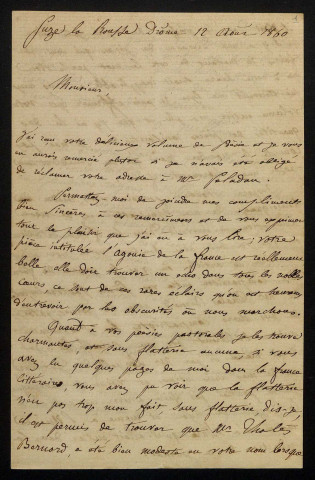 LAINCEL (Louis, marquis de), écrivain (1818-1882) : 62 lettres, manuscrits.